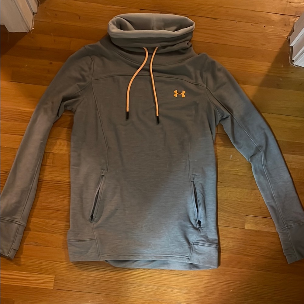 Under Armour Charcoal Hoodie with Orange Details